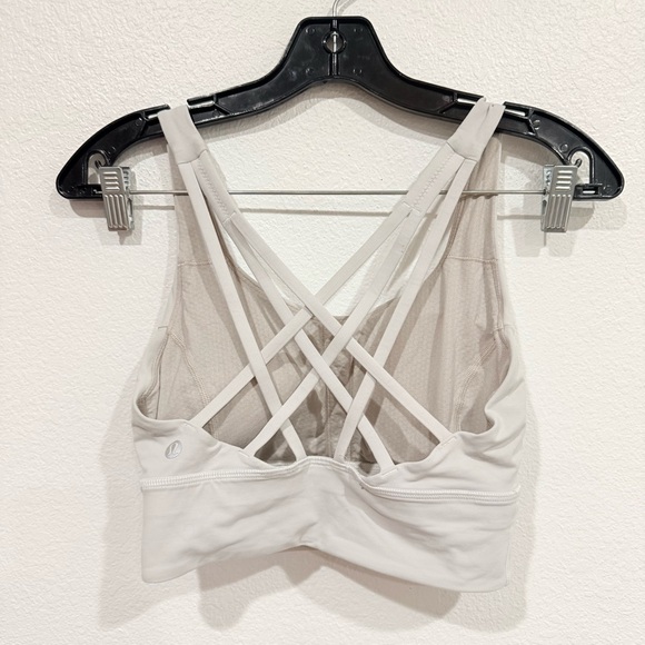 Lululemon Free To Be Serene Bra *Long Line White Women’s Size 4 - Picture 4 of 5